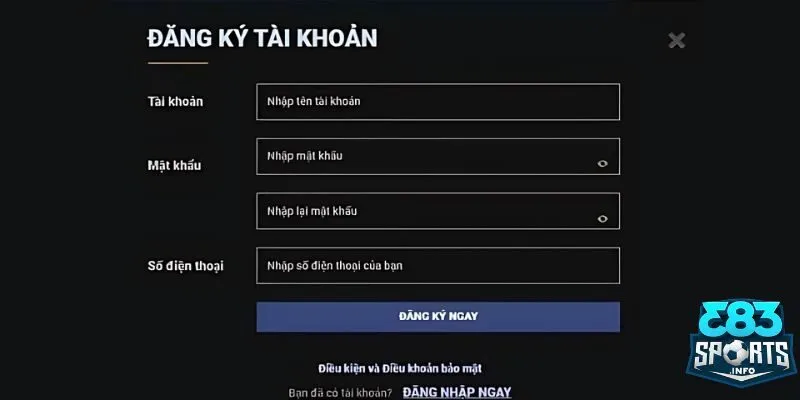 3 bước ngắn gọn để trở thành hội viên chính thức 383sports
