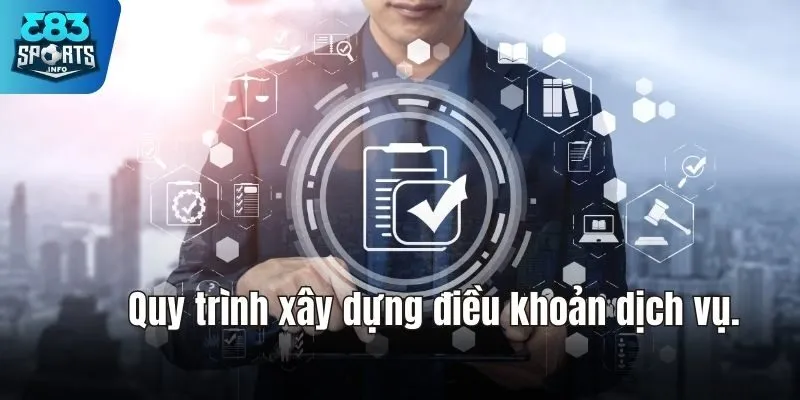 Quy trình xây dựng điều khoản dịch vụ.